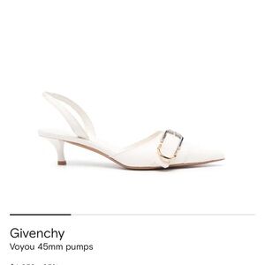 Voyou 45mm Givenchy Cream Heels with Buckle